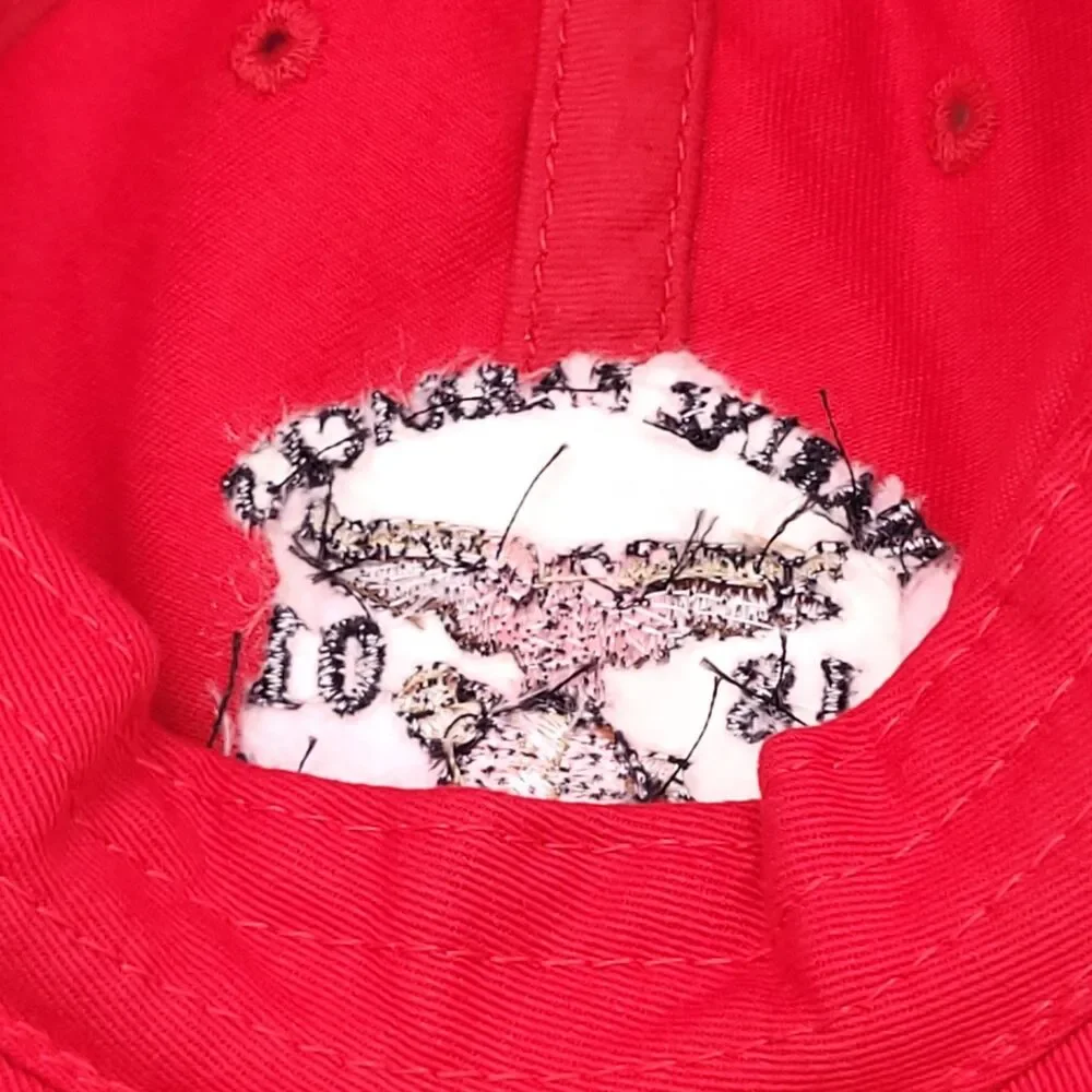 Marine Barracks Washington DC Hat Mens Adjustable Strapback Red Baseball Cap EUC